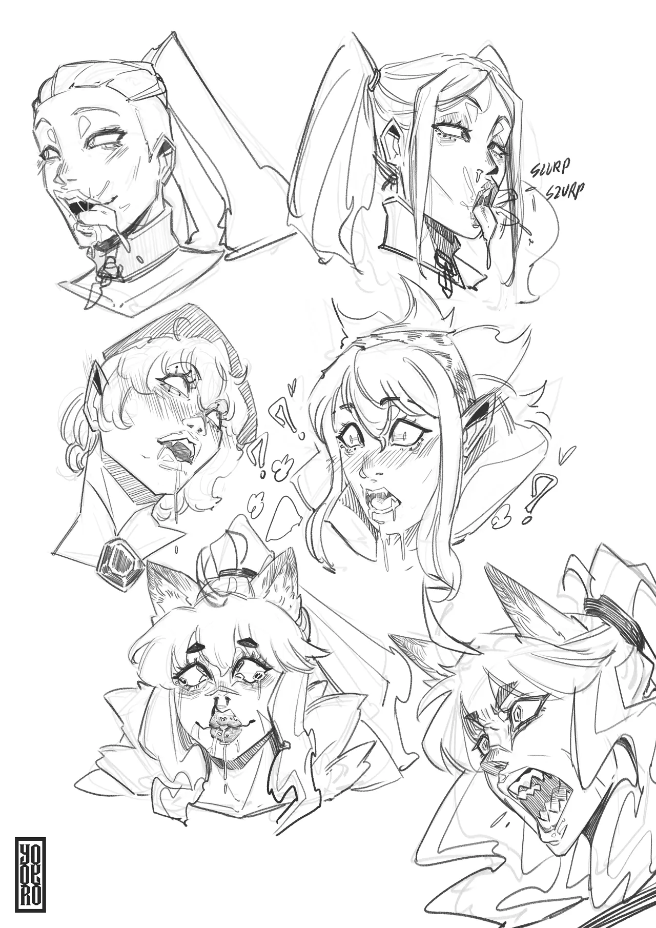 Random Sketches and WIPs page 3 full