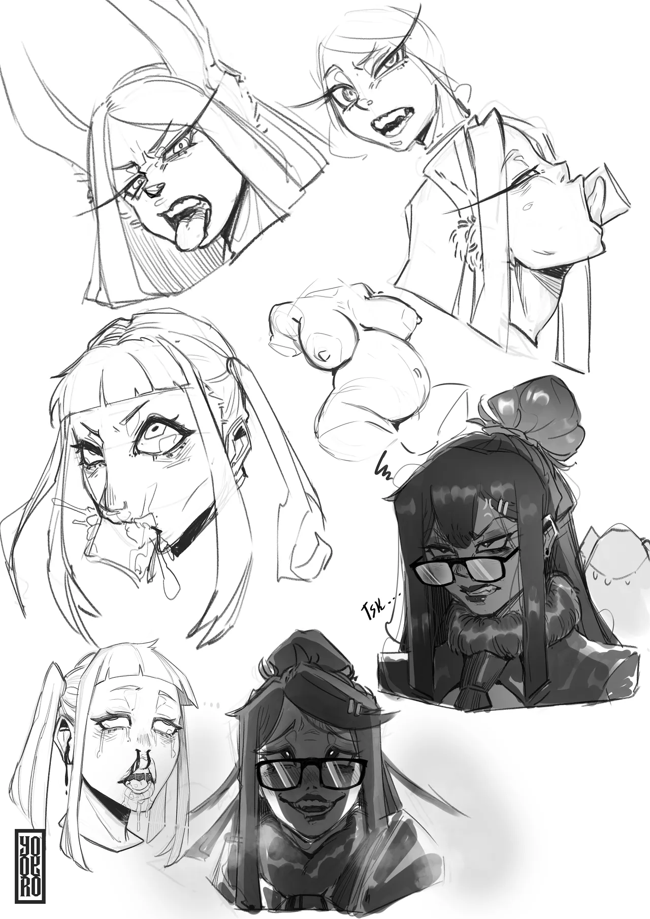 Random Sketches and WIPs page 4 full