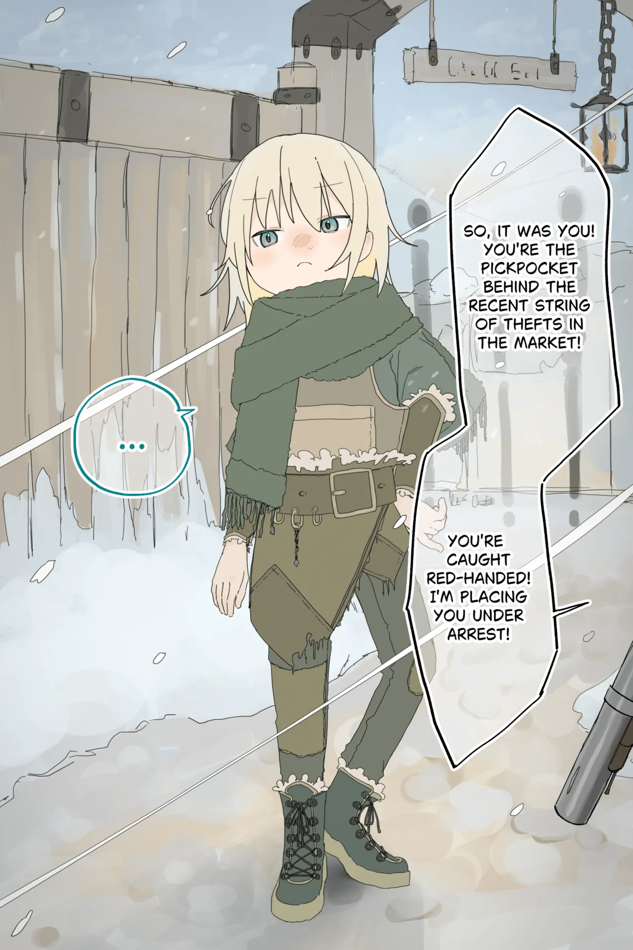 Namaikina Suri no Onnanoko ga Heishi ni Toraerarete Zenra ni Mukareru Made I The thief girl is stripped naked page 1 full