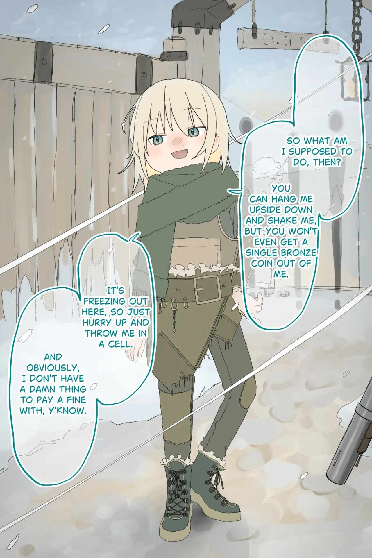 Namaikina Suri no Onnanoko ga Heishi ni Toraerarete Zenra ni Mukareru Made I The thief girl is stripped naked page 4 full