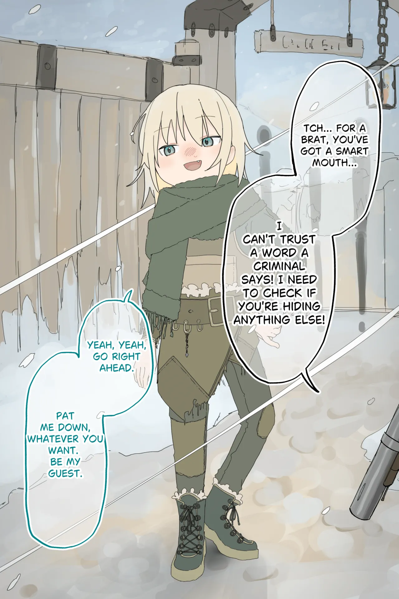 Namaikina Suri no Onnanoko ga Heishi ni Toraerarete Zenra ni Mukareru Made I The thief girl is stripped naked page 5 full