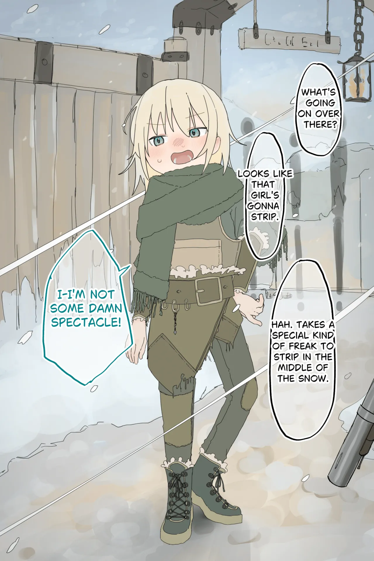 Namaikina Suri no Onnanoko ga Heishi ni Toraerarete Zenra ni Mukareru Made I The thief girl is stripped naked page 9 full