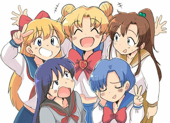 Sailor moon art compilation cover