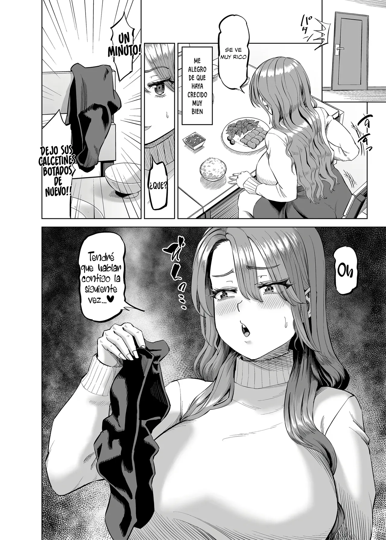 Yuukyuu Tsukatte made Boku no Heya de Onanii ni suru Giri Mama to no Hanashi｜La historia de mi madrastra que usa sus vacaciones pagadas para masturbarse en mi habitación page 8 full