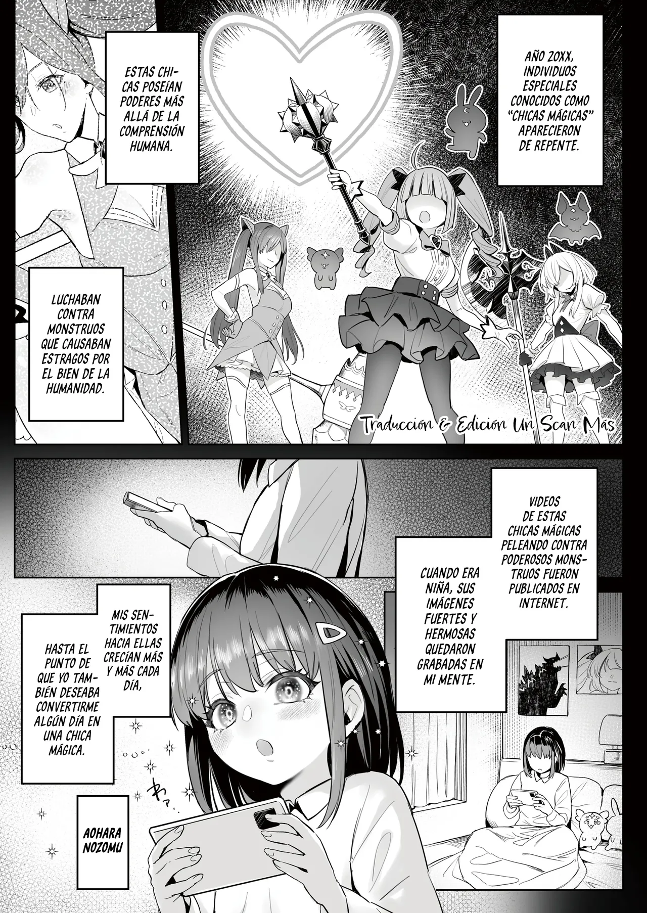 Moto Mahou Shoujo no Shigoto Hanashi Ao｜El Trabajo De La Ex Chica Magica Azul page 3 full