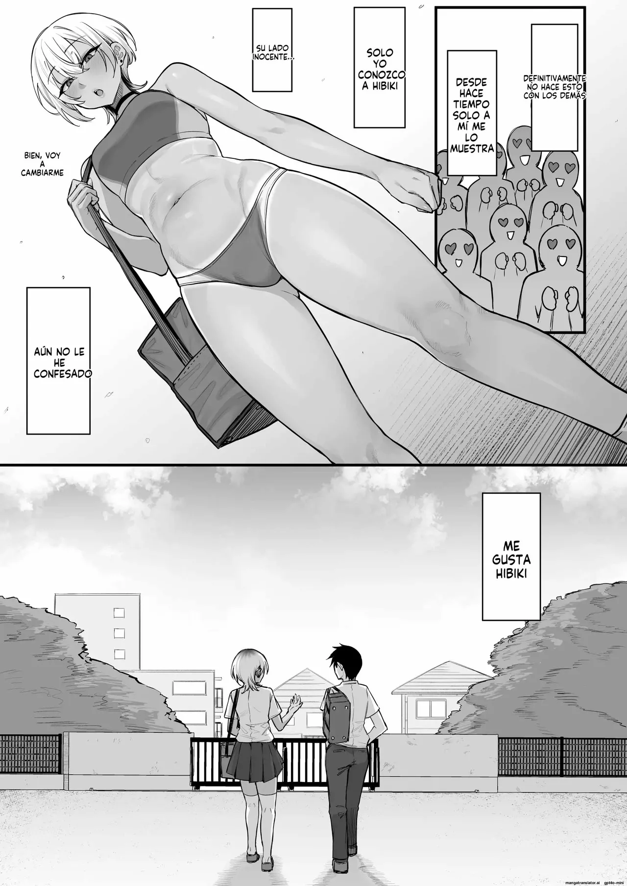Rikujoubu no Boyish na Osananajimi ga suru Dare ni mo Ienai Koto｜Las Cosas que Hace mi Marimacha Amiga de la Infancia del Club de Atletismo y que no Puede Contarle a Nadie page 6 full