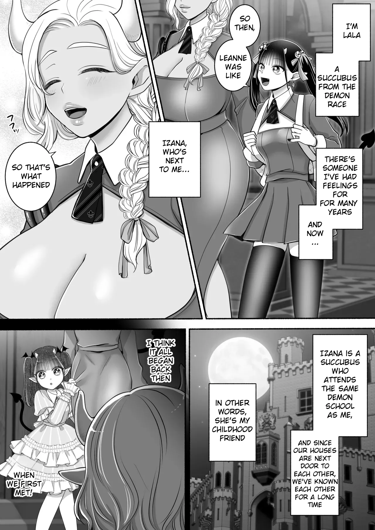 Yuri de Succubus! 3 ~Hey, I want to be more than just childhood friends~ page 6 full