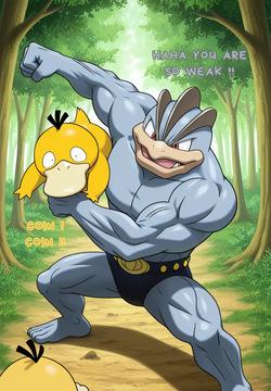 Misty Machamp Duel pokemon by Darati