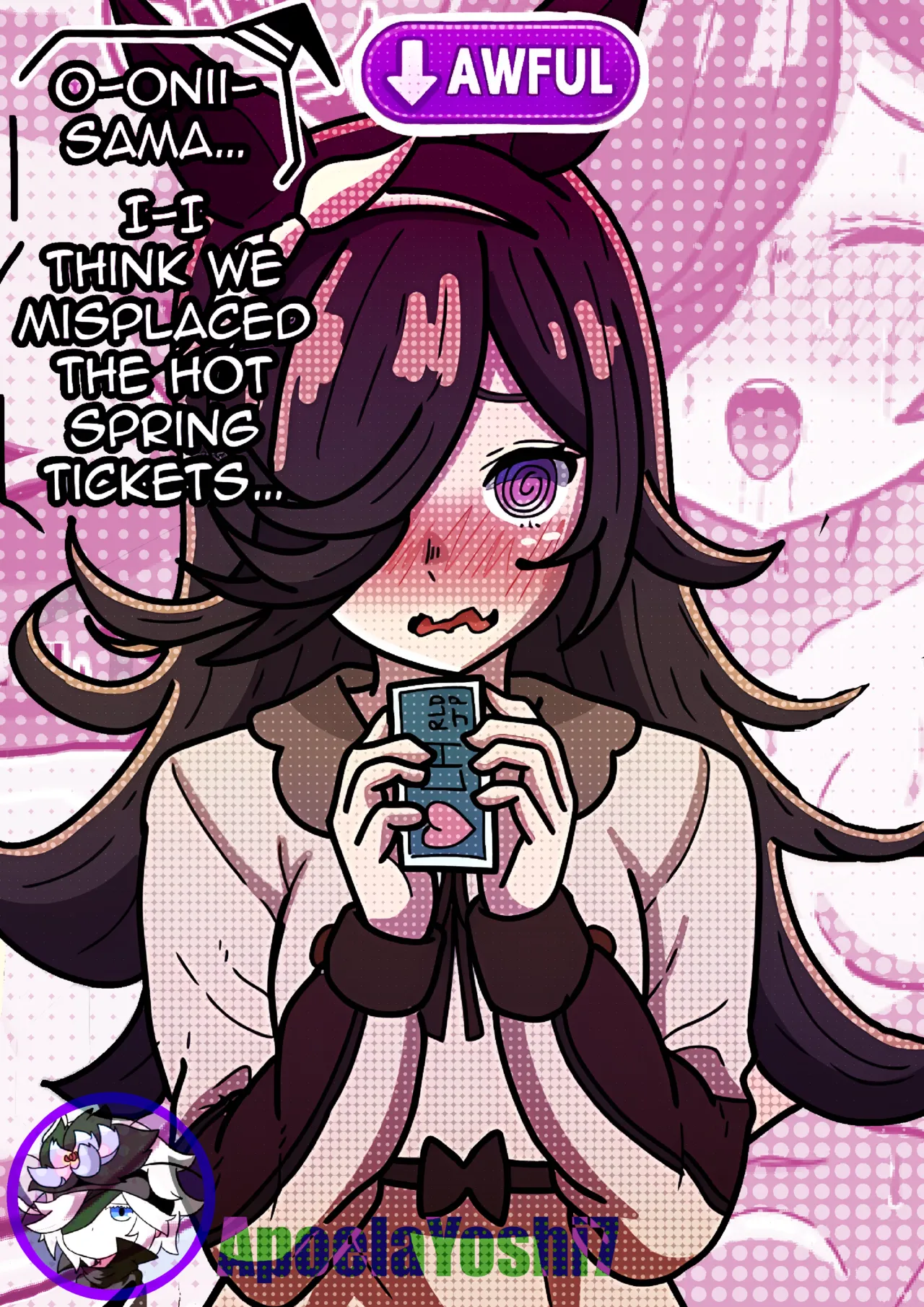 We lost the hotspring ticket though page 1 full