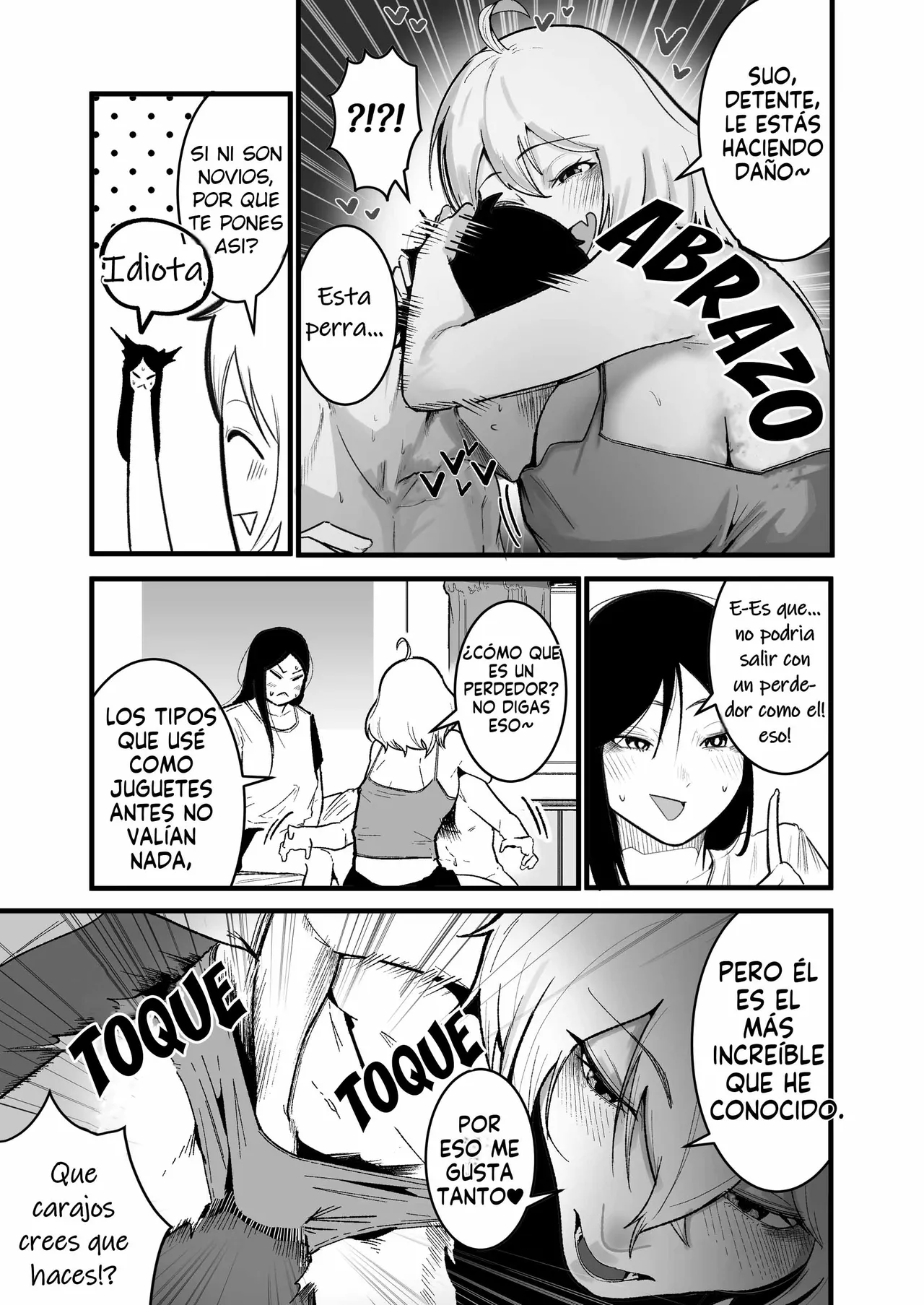 Yancha Musume Nihiki to Dousei Seikatsu｜Viviendo con Dos Bullys Tetonas page 5 full