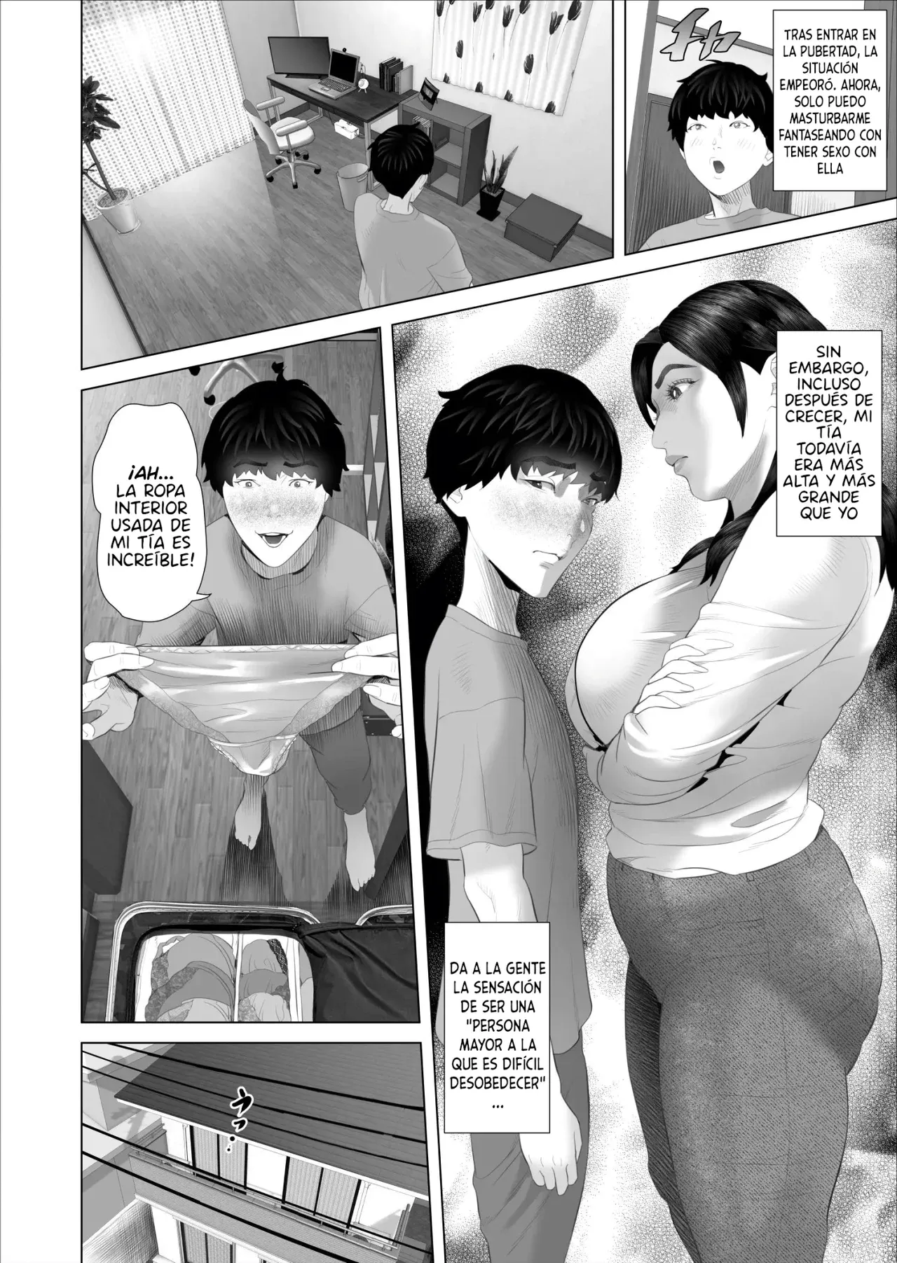 Kinjo Yuuwaku Shiro Soubi Oba-san no Himeta,,, Ero Shitagi Hen｜Mi Seductora Tía... Una Rosa Blanca... Arco de la Lencería Erótica page 10 full