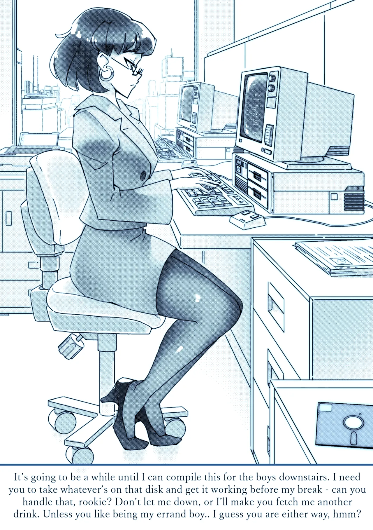 Office Ladies: Eri Takayama &amp; Miho page 4 full