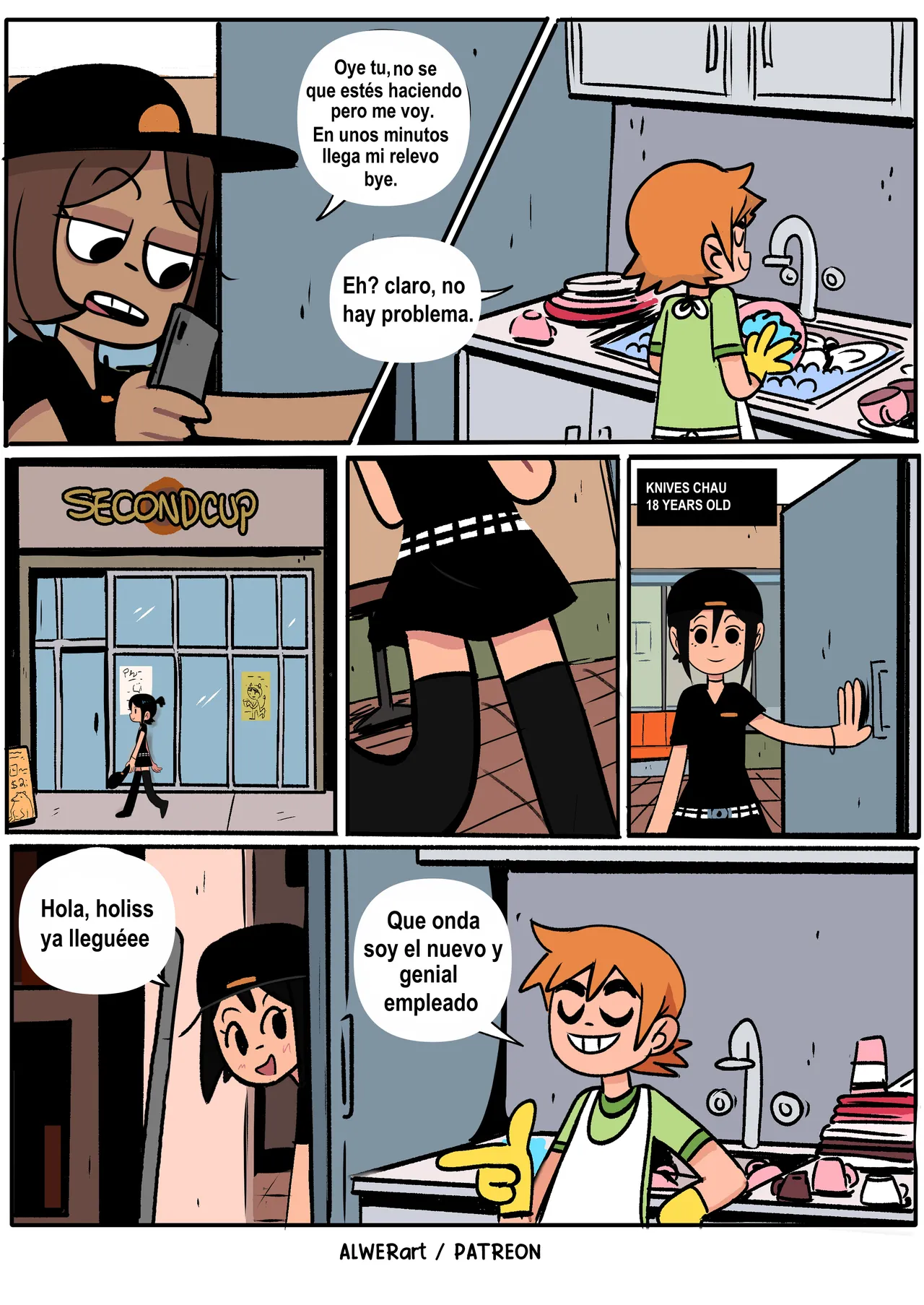 Scott pilgrim tiene Trabajo page 6 full