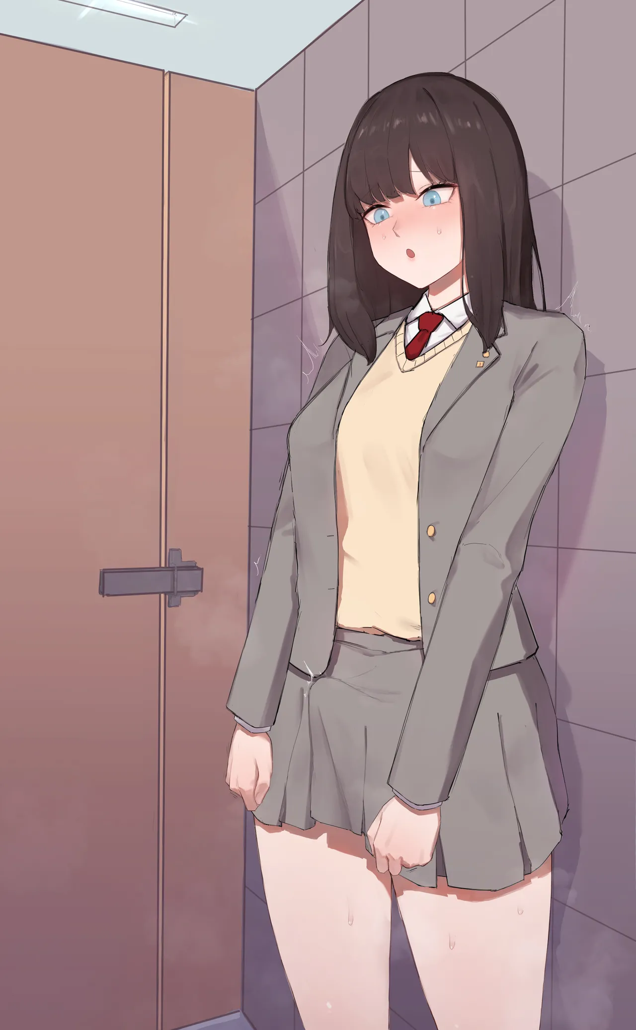 スカート越しオナニーふたなりちゃん page 7 full