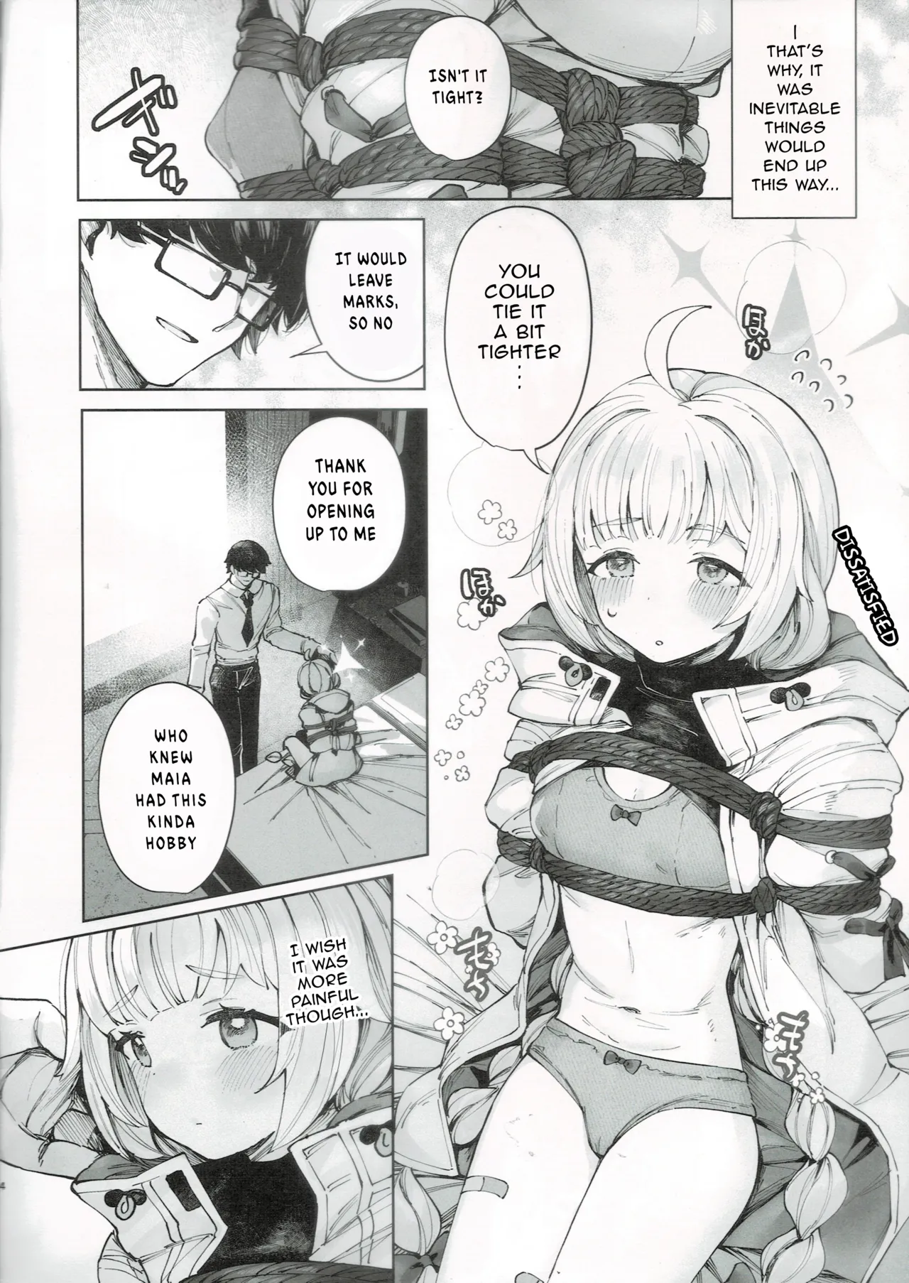 Kurushii no ga Sukina Maia-chan | Tie Me Down, Sensei page 3 full