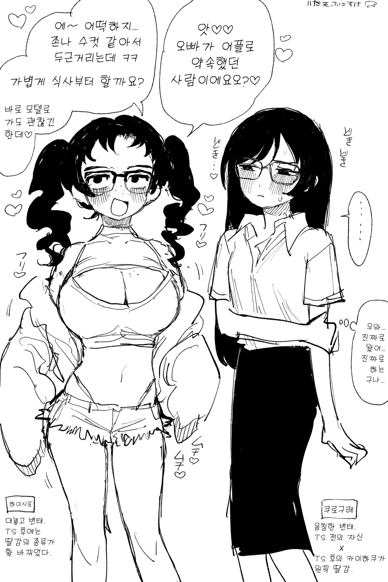 남자 오타쿠 TSF 백합 BL 곱빼기 page 9 full