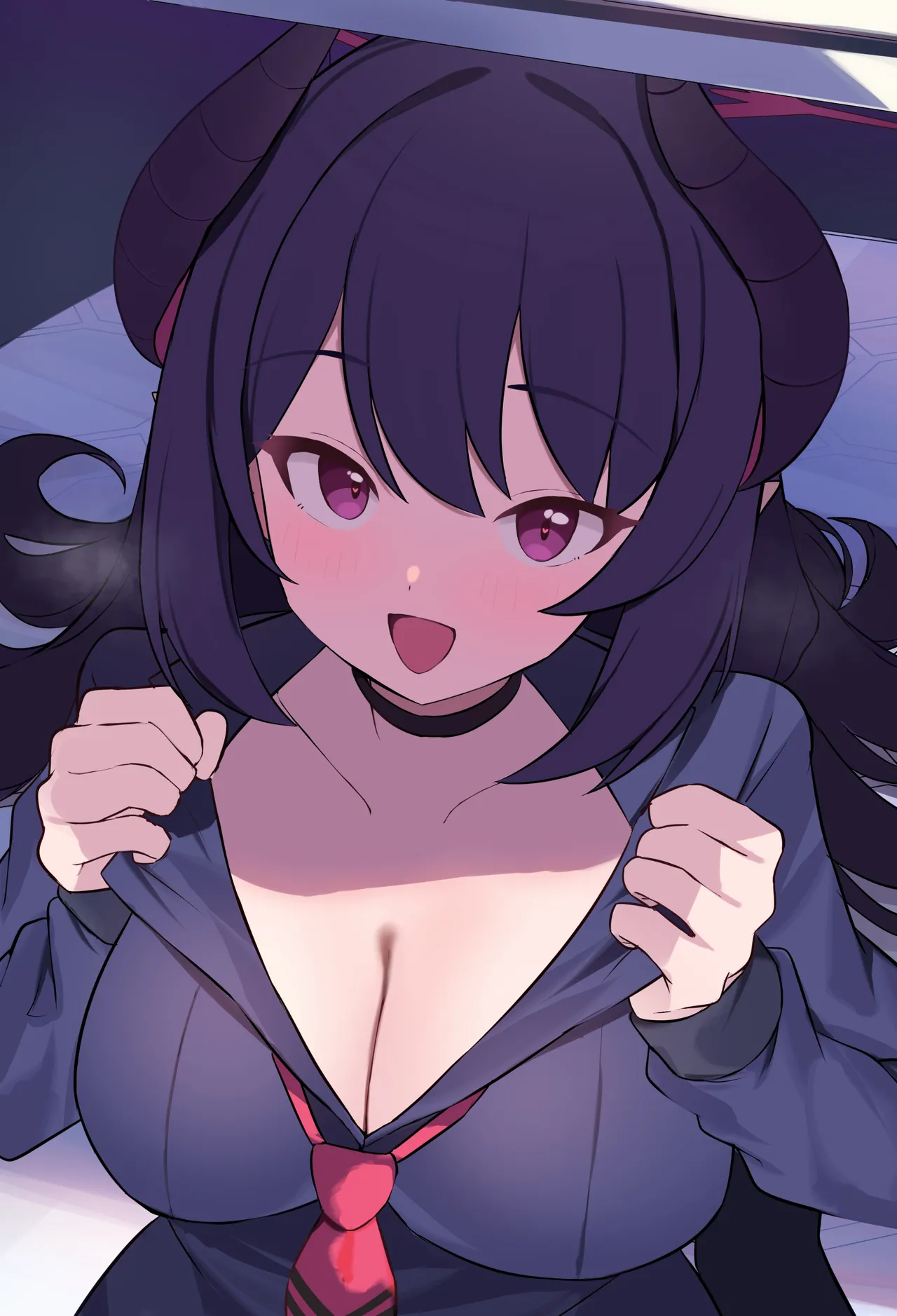 Chiaki: ‘Please let it out ♡’ — 10 variation images, plus 1 rough line-art for the next illustration, etc. page 1 full