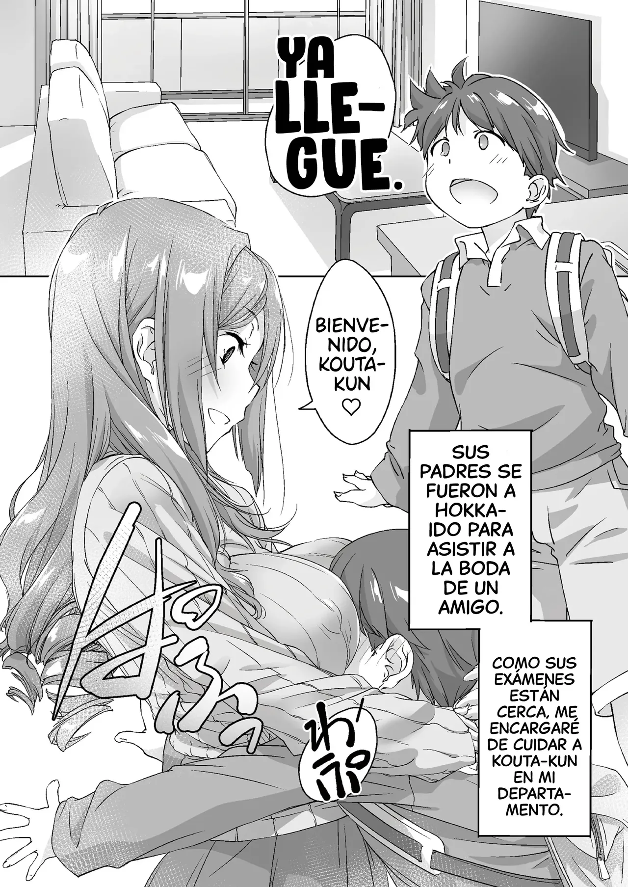 Oya ni Naisho de Oppai shite kureru Katei Kyoushi no Onee-san -Otomari Hen-｜La Profesora Particular que me Deja Tocar Sus Pechos a Escondidas de mis Padres -De Noche- page 2 full