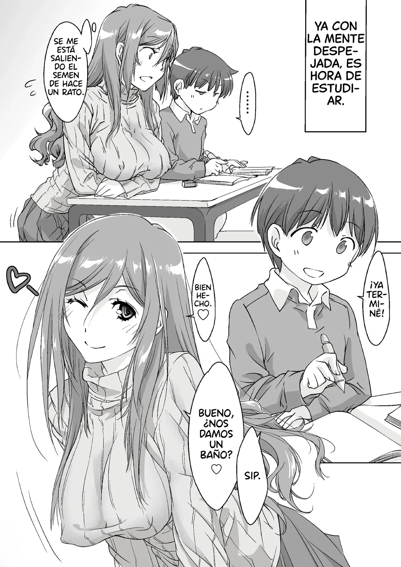 Oya ni Naisho de Oppai shite kureru Katei Kyoushi no Onee-san -Otomari Hen-｜La Profesora Particular que me Deja Tocar Sus Pechos a Escondidas de mis Padres -De Noche- page 8 full