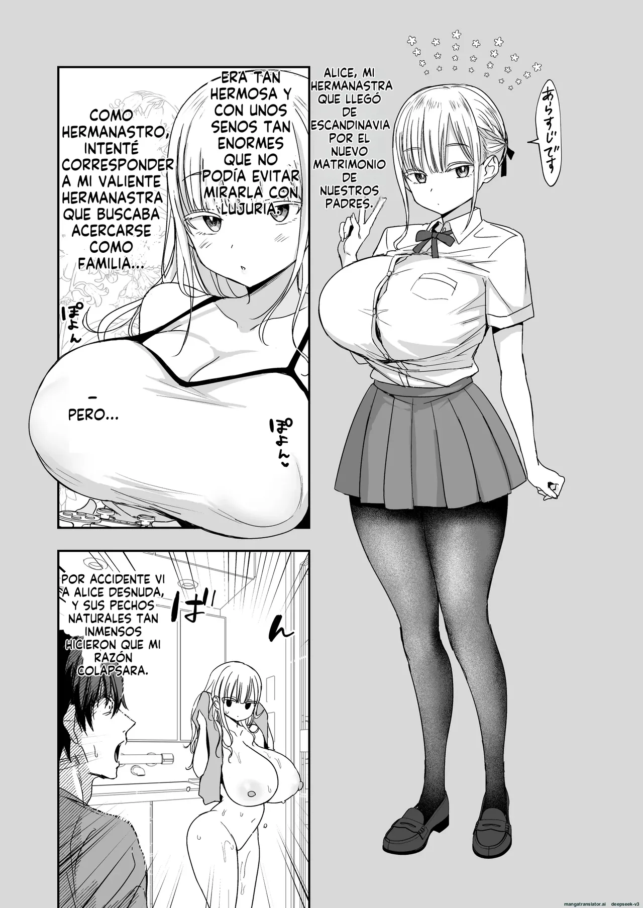 Hermanastra tetona, la clase de natación de Alice page 4 full