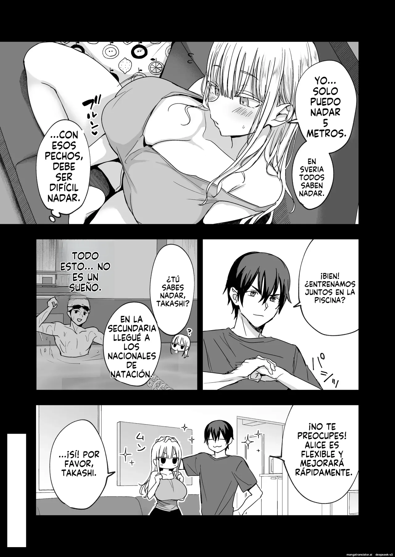 Hermanastra tetona, la clase de natación de Alice page 8 full