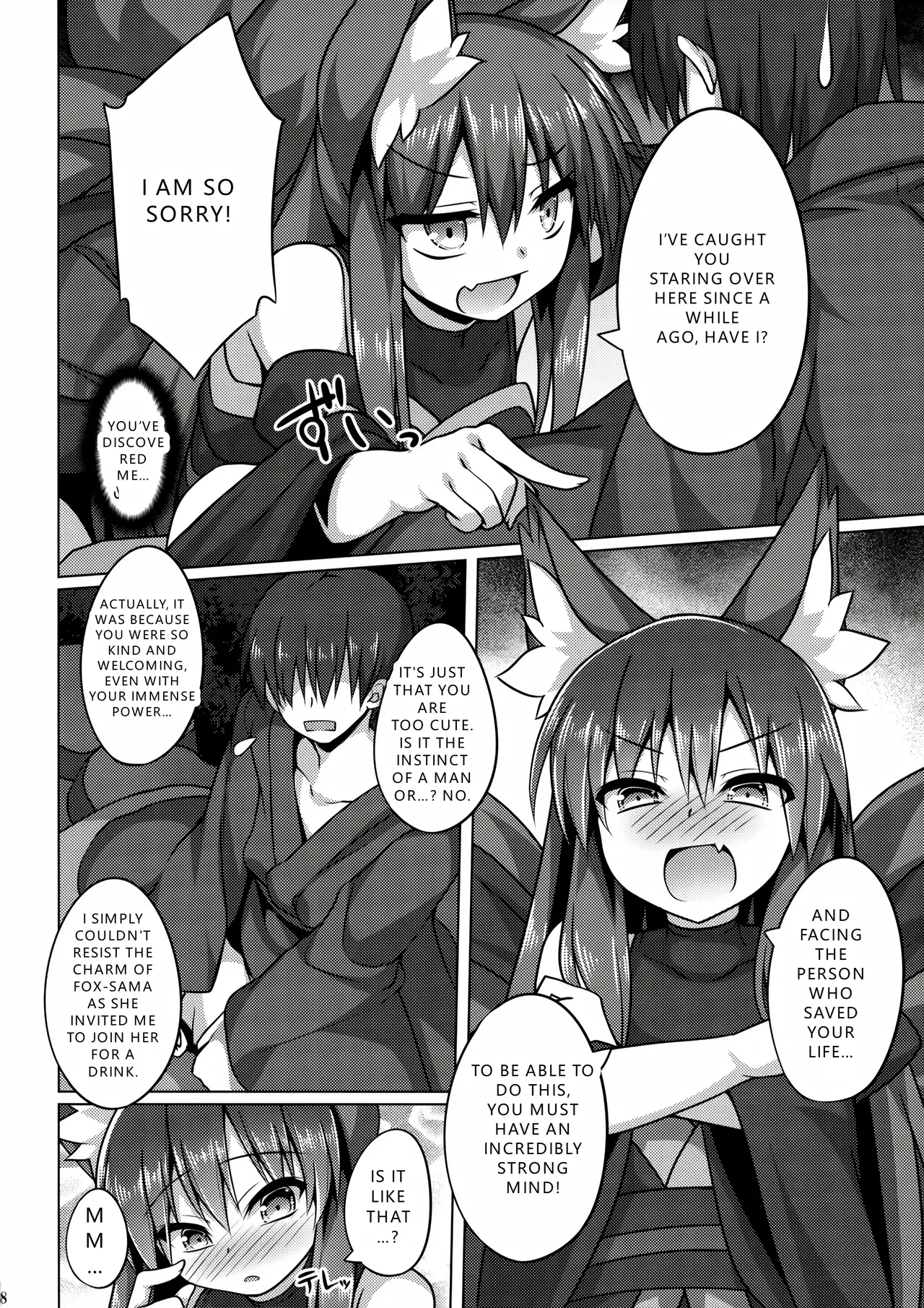 Mori de Kega Shite Tasukete Moratta kedo Tsuyokute Kawaii Kitsune-san ni Totte Kuwaremashita. page 8 full