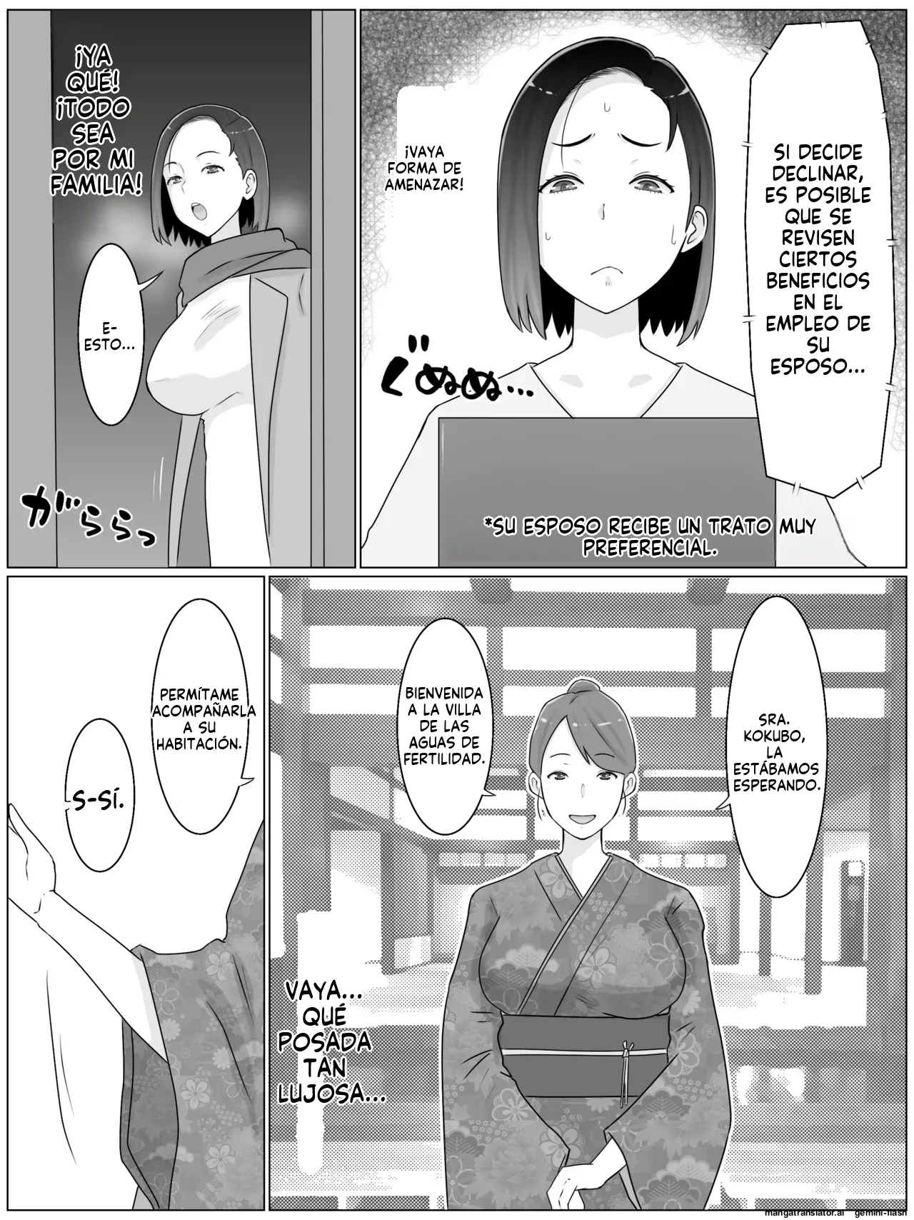 Hanshoku Haha 4 Musuko no Doukyuusei to Ero Onsen de Kozukuri Shimasu  MTL page 6 full