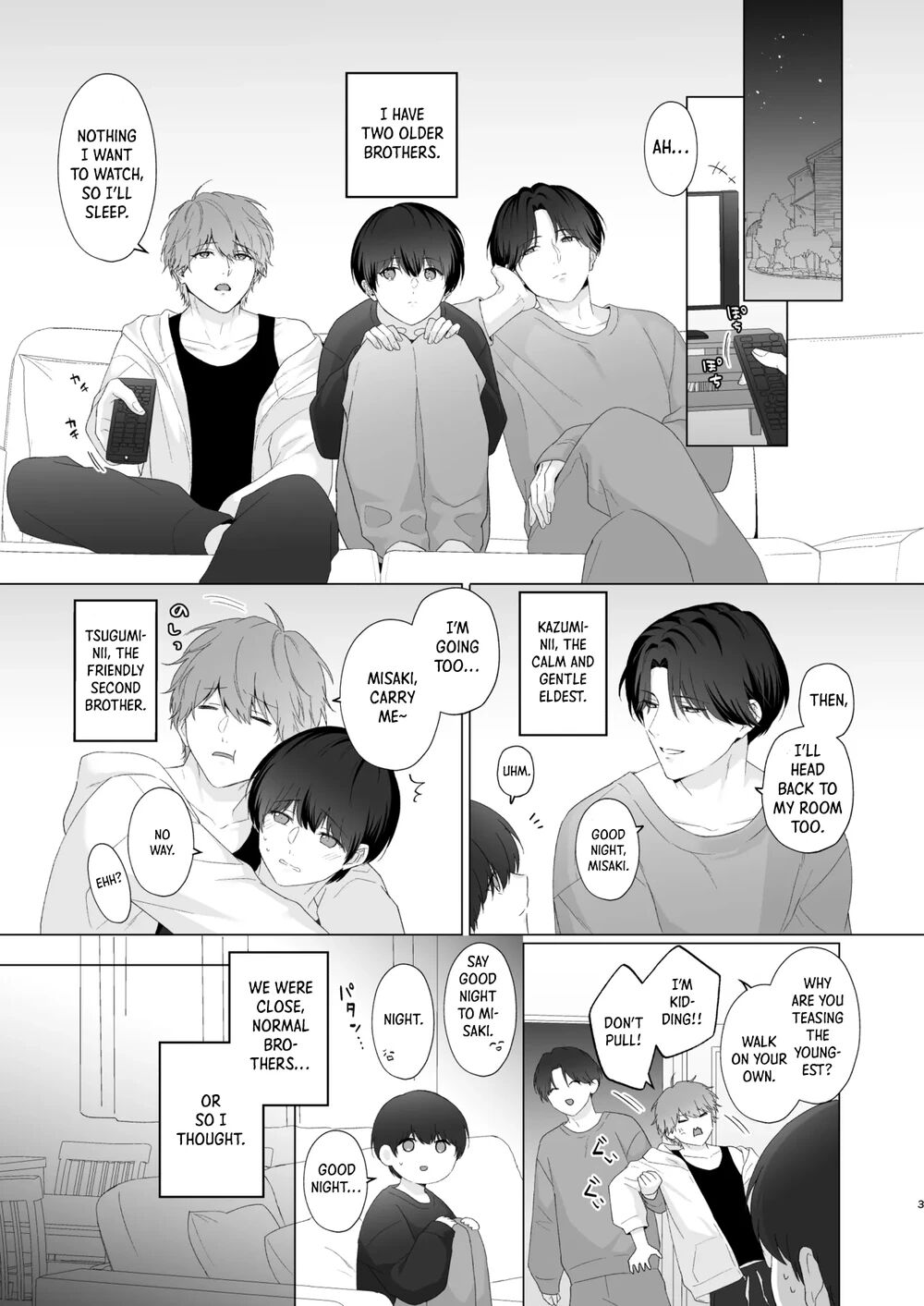 San Kyodai de Nakayoshi Etchi Chinan Ukete page 3 full