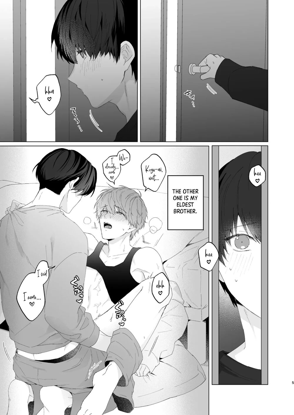 San Kyodai de Nakayoshi Etchi Chinan Ukete page 5 full