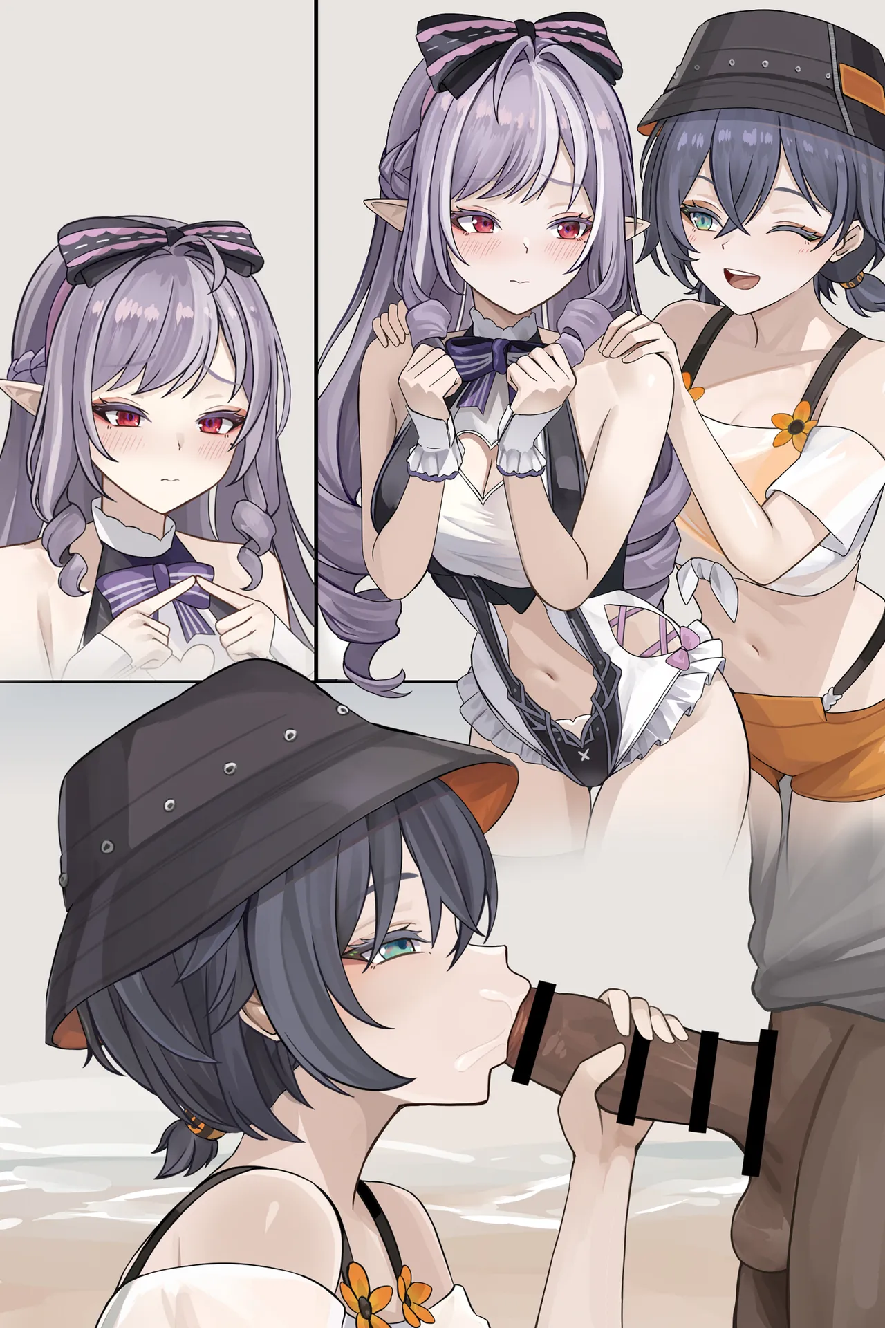 夏の海でふたりとえっち♥ page 5 full