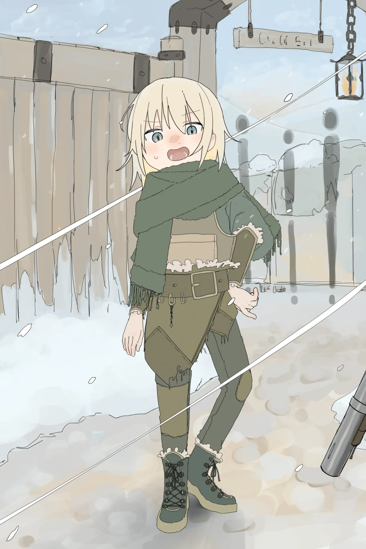 Namaikina Suri no Onnanoko ga Heishi ni Toraerarete Zenra ni Mukareru Made I The thief girl is stripped naked page 8 full