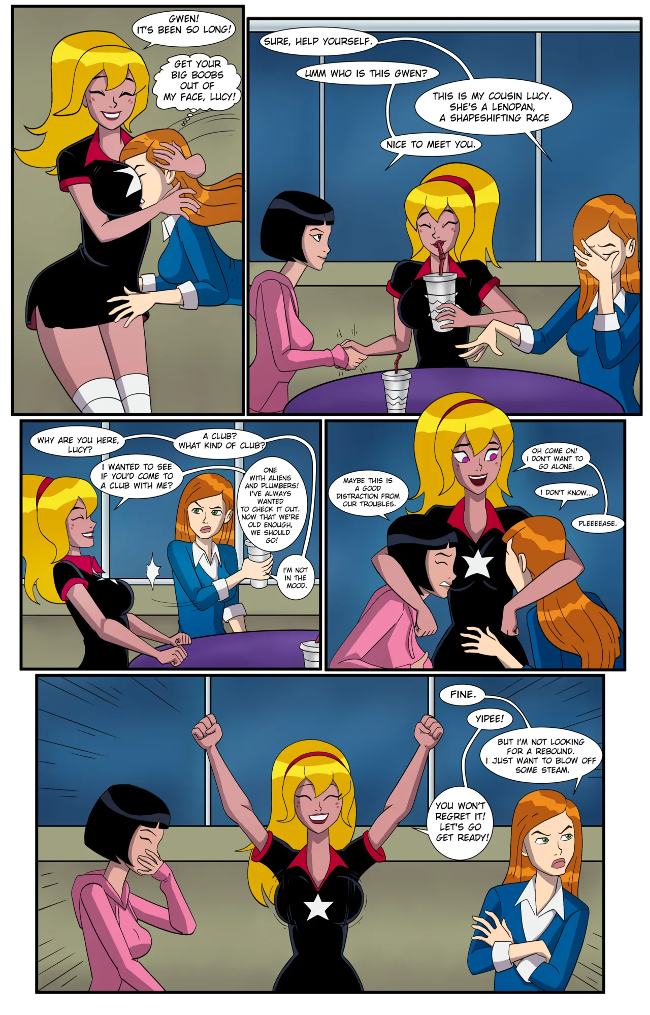 Ben 10: Girls Night page 3 full