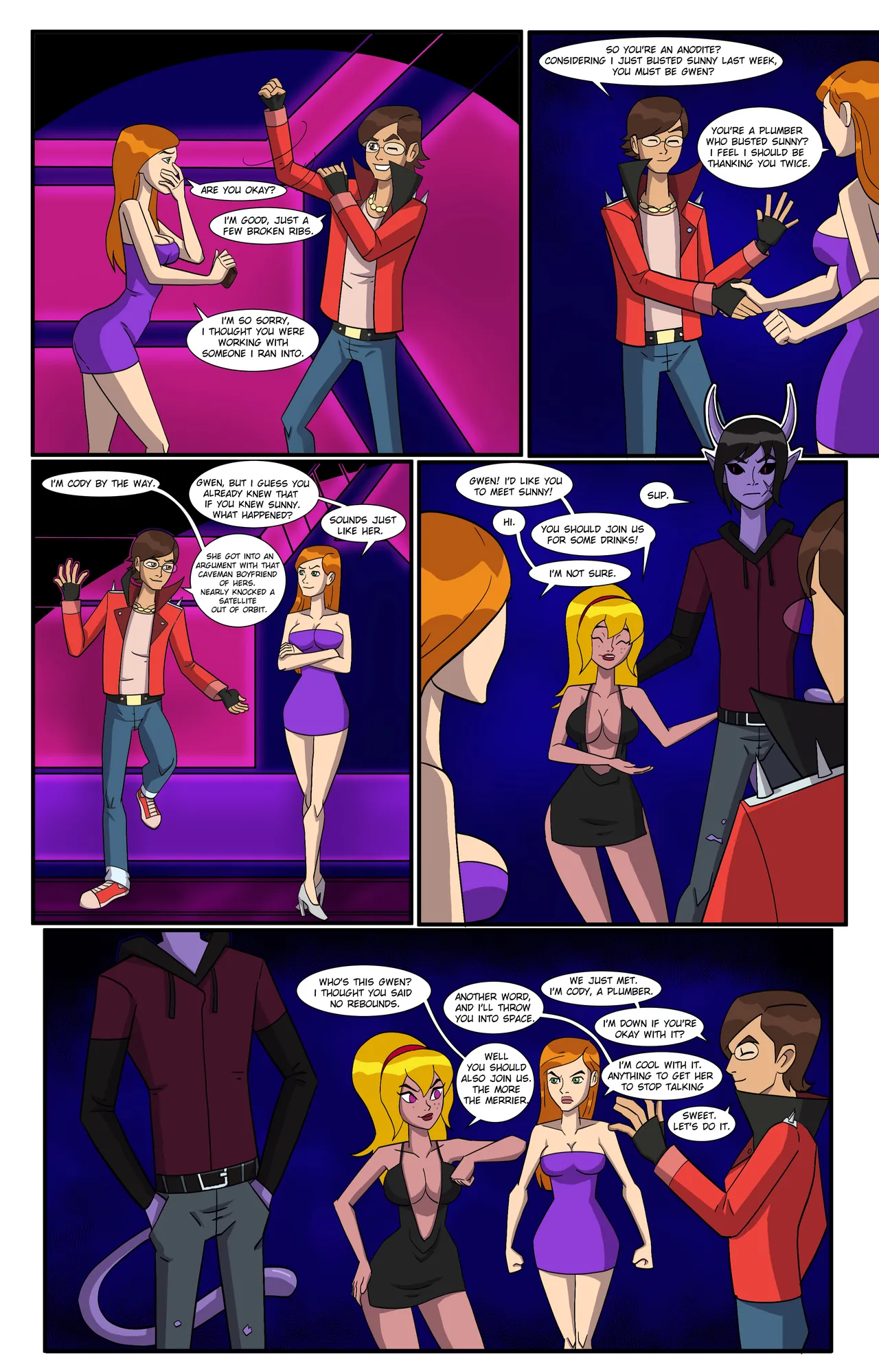 Ben 10: Girls Night page 7 full