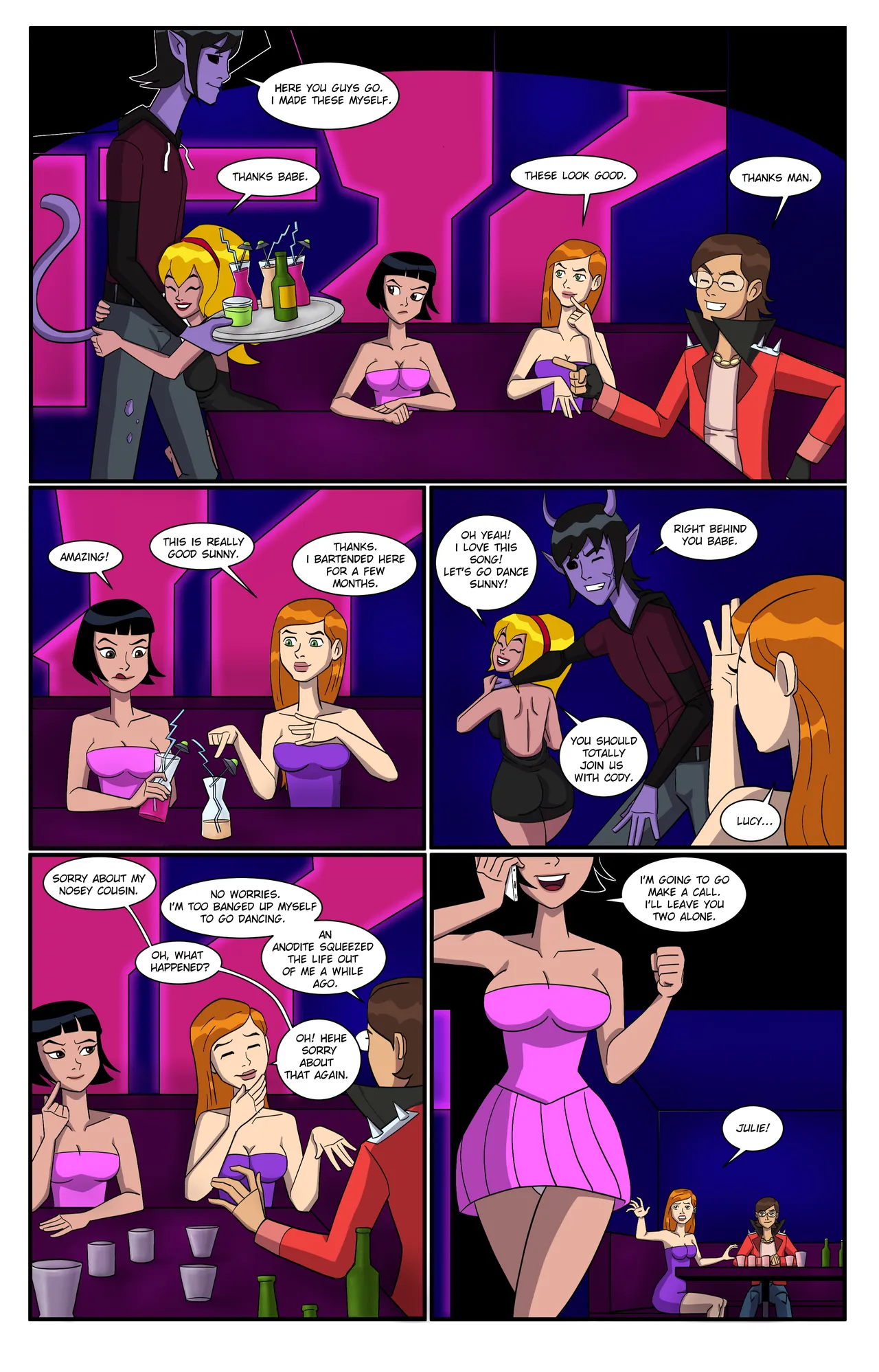 Ben 10: Girls Night page 8 full