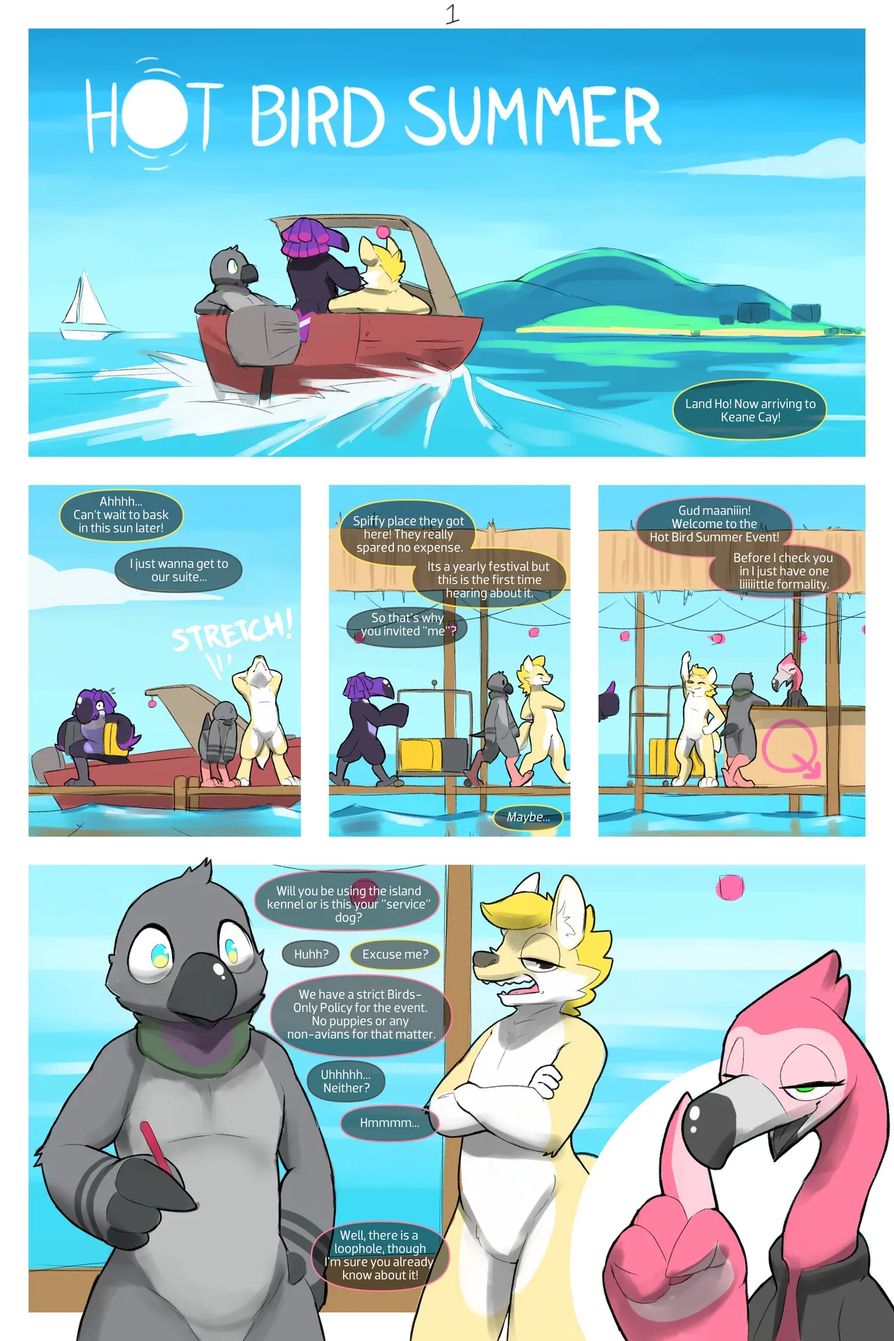 Hot Bird Summer page 1 full