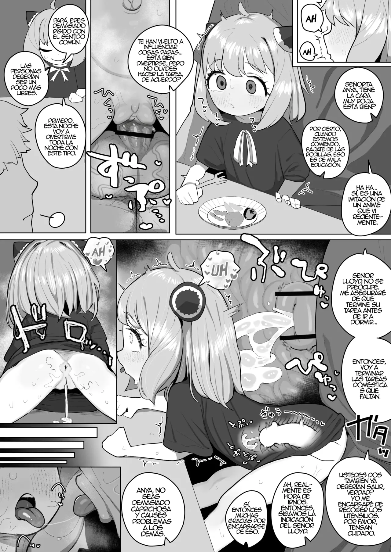 Lolicon Kaseifu ni Otosareta Anya-chan｜Anya-chan Corrompida por el Empleado Doméstico Lolicon page 3 full