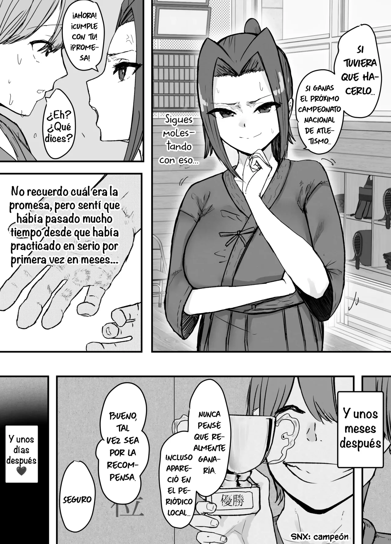 Kendou-bu Shushou no Watashi ga Netorase de Ochiru Wake ga Nai!!｜¡¡Imposible, Yo, La Capitana del Club de Kendo Nunca Caería en las Manos de un Netorareador!! page 9 full