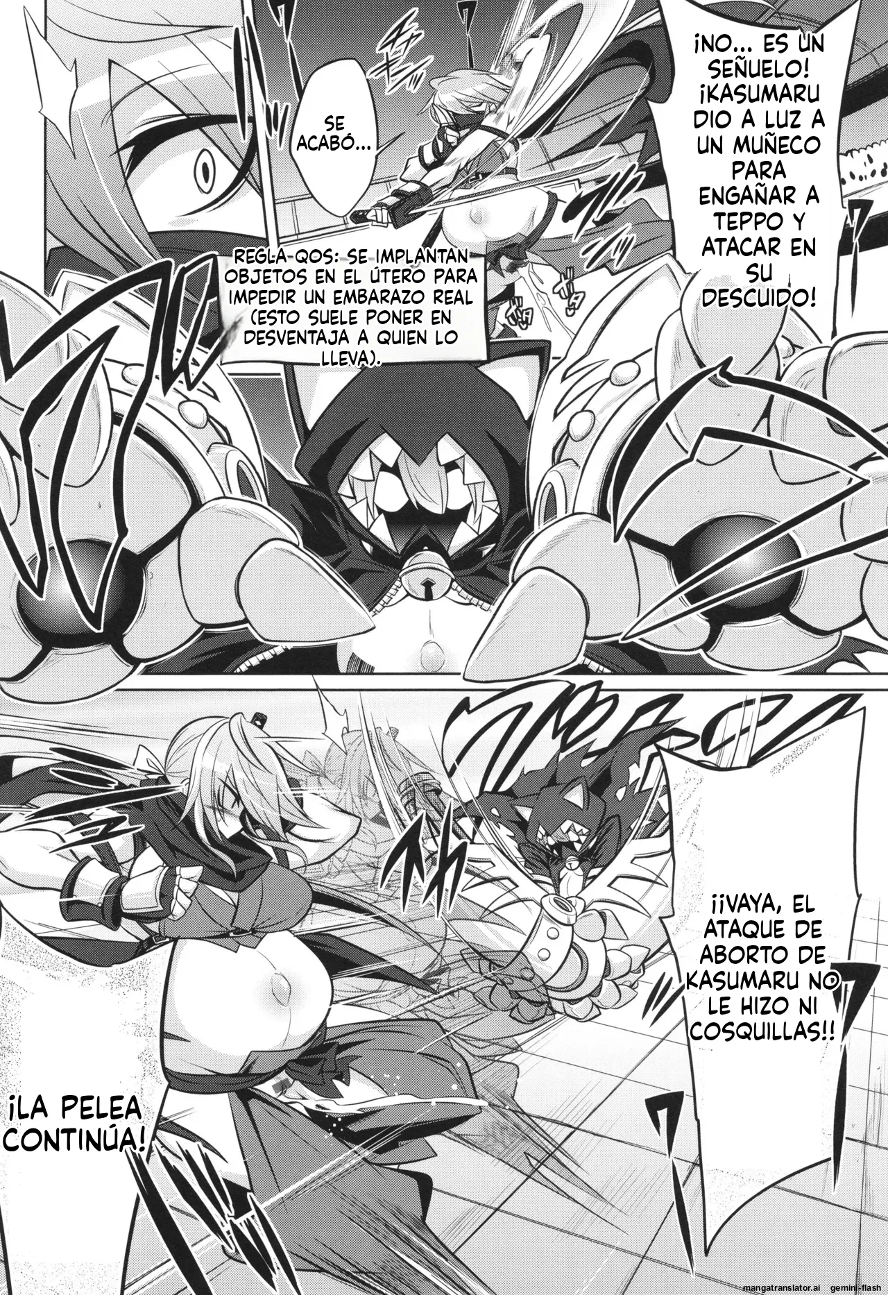 Battle Ninpu ~100-man-nin no Slaves~   Battle Pregnants 1  MTL page 8 full
