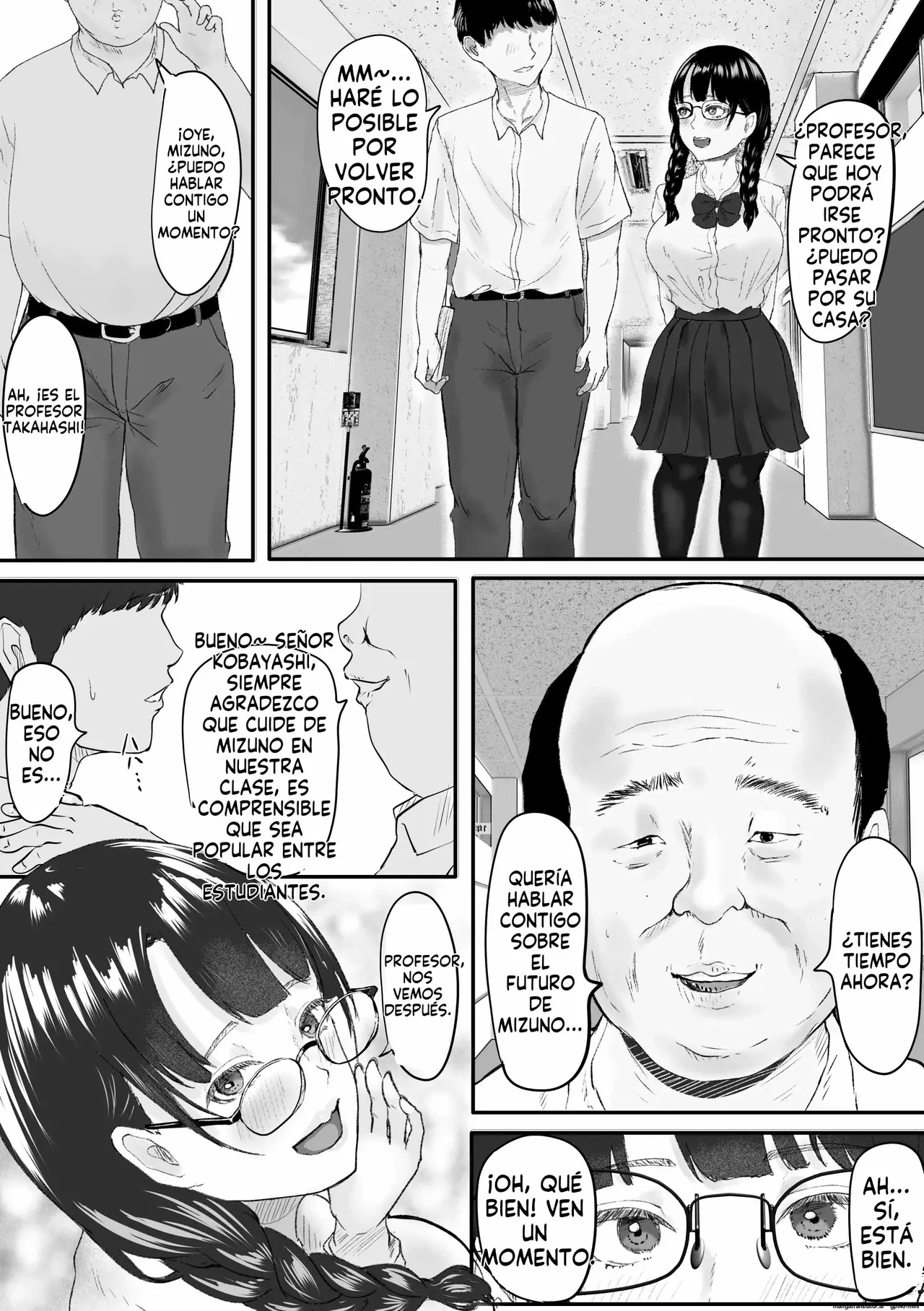 Shinnin Kyoushi to Tsukiatte iru Koto ga Barete Chuunen no Tannin Kyoushi ni Netorareru Hanashi｜La Chica que Salía con su Profesor fue Descubierta y Chantajeada por Otro Profesor de Mediana Edad page 4 full