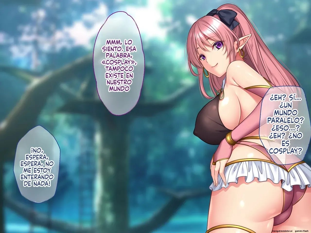 Dosukebe Elf no Hatsujou Manko ga Chinpo o Kuwaete Hanasanai node Asa kara Ban made Kozukuri Sanmai!  MTL page 5 full