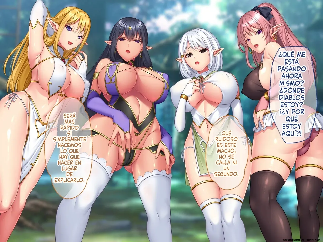 Dosukebe Elf no Hatsujou Manko ga Chinpo o Kuwaete Hanasanai node Asa kara Ban made Kozukuri Sanmai!  MTL page 6 full