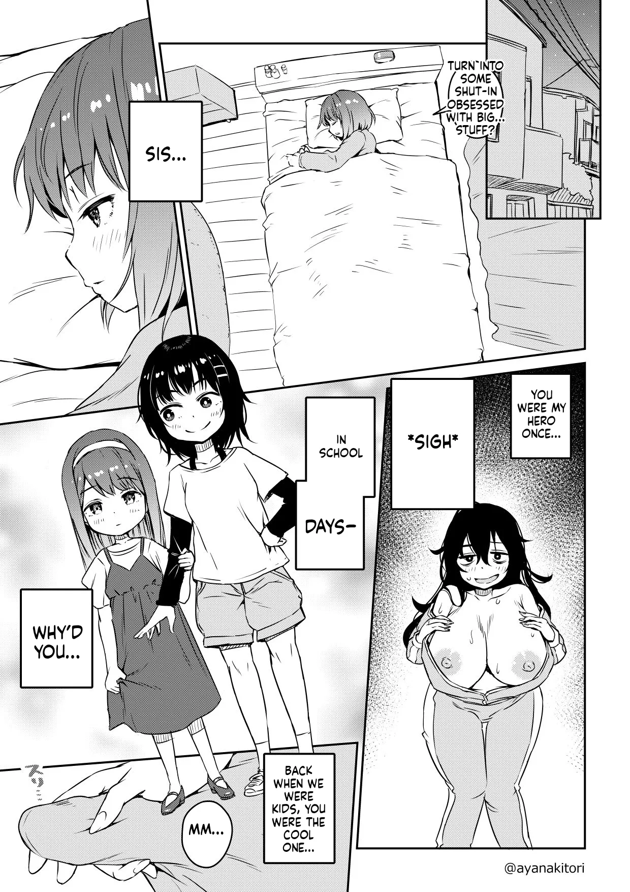 Hikikomori and Her Futanari Sister page 9 full