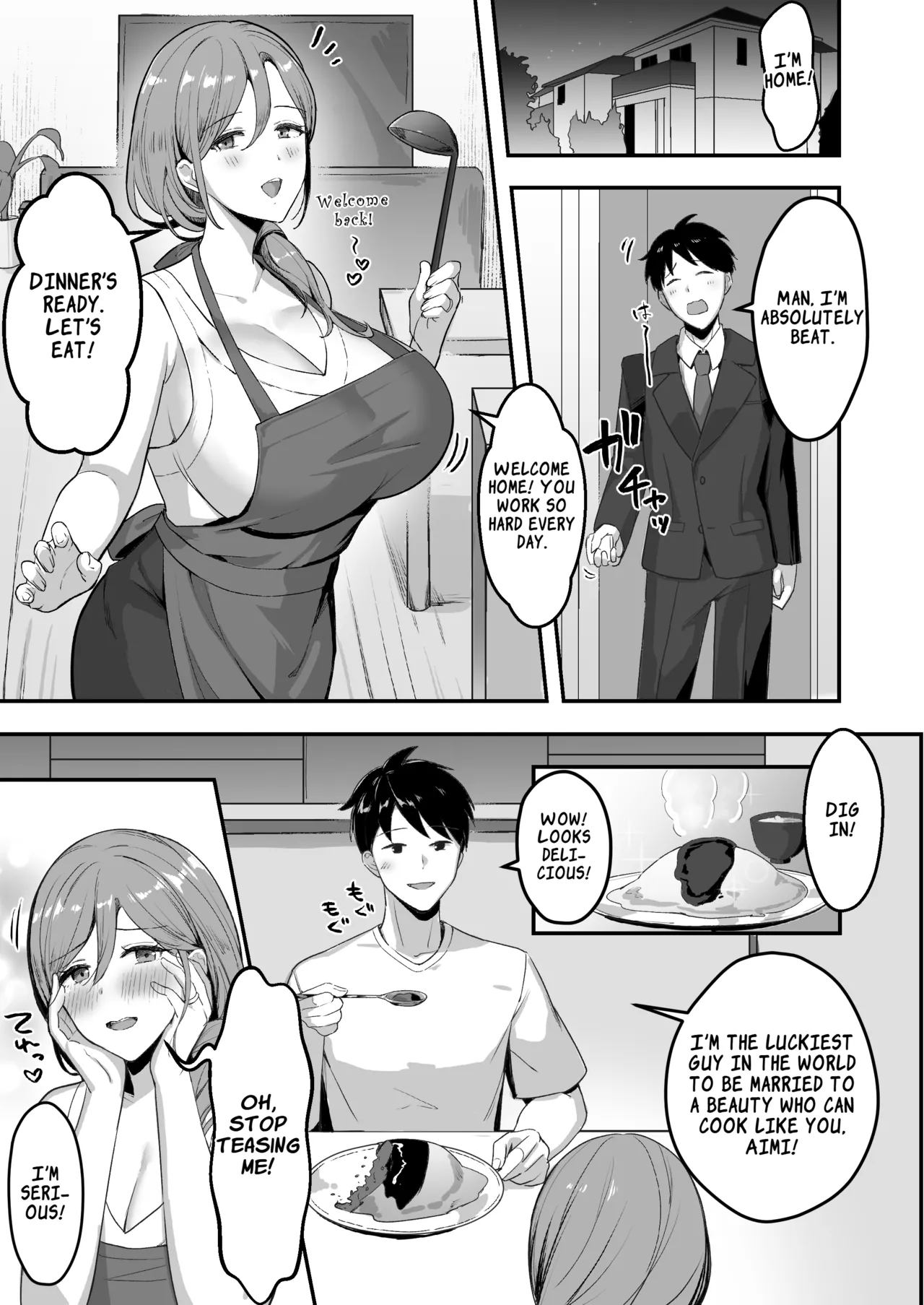 Hitozuma no Takuhaibin Otodokesaki no Dekachin de Watashi wa Mesu ni Narimashita | The Housewife Courier Who Became a Bitch for the Customer's Huge Cock page 2 full