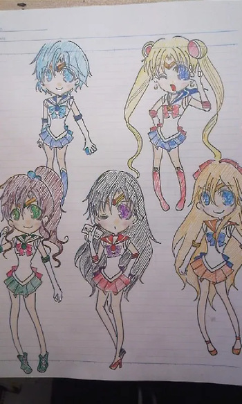 sailor moon art compilation cover
