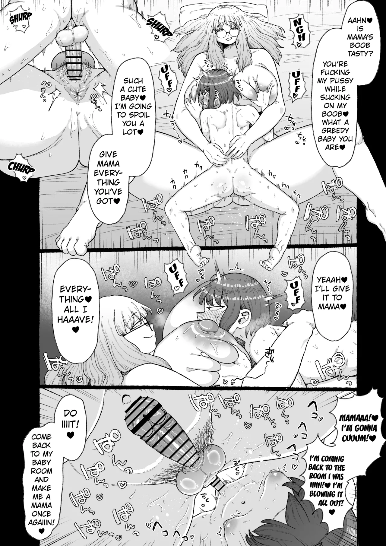 Ogya Babu Charisma Shachou no Mesu Ochi Futanari Homo Chinpo Sandwich page 10 full