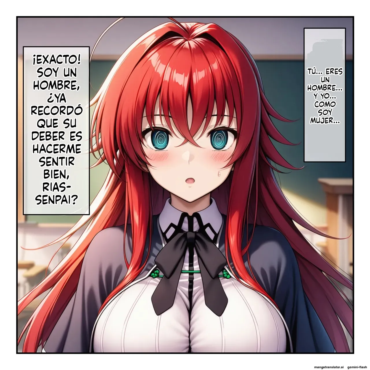 High School DxD Rias &amp; Akeno are transformed into men's sexual slaves with a hypnosis app  MTL page 5 full