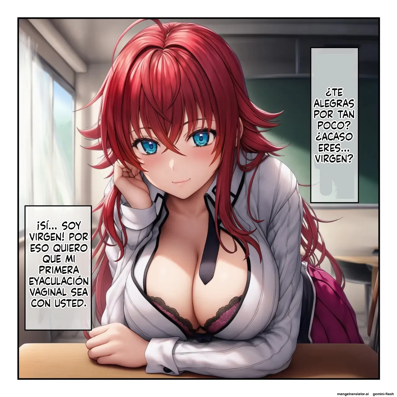 High School DxD Rias &amp; Akeno are transformed into men's sexual slaves with a hypnosis app  MTL page 7 full