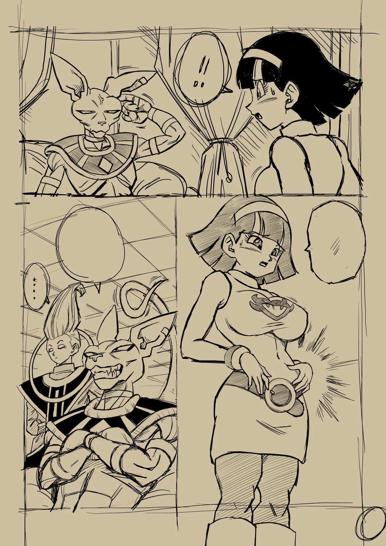 VIDEL X BEERUS ARTWORK PROCESS page 4 full