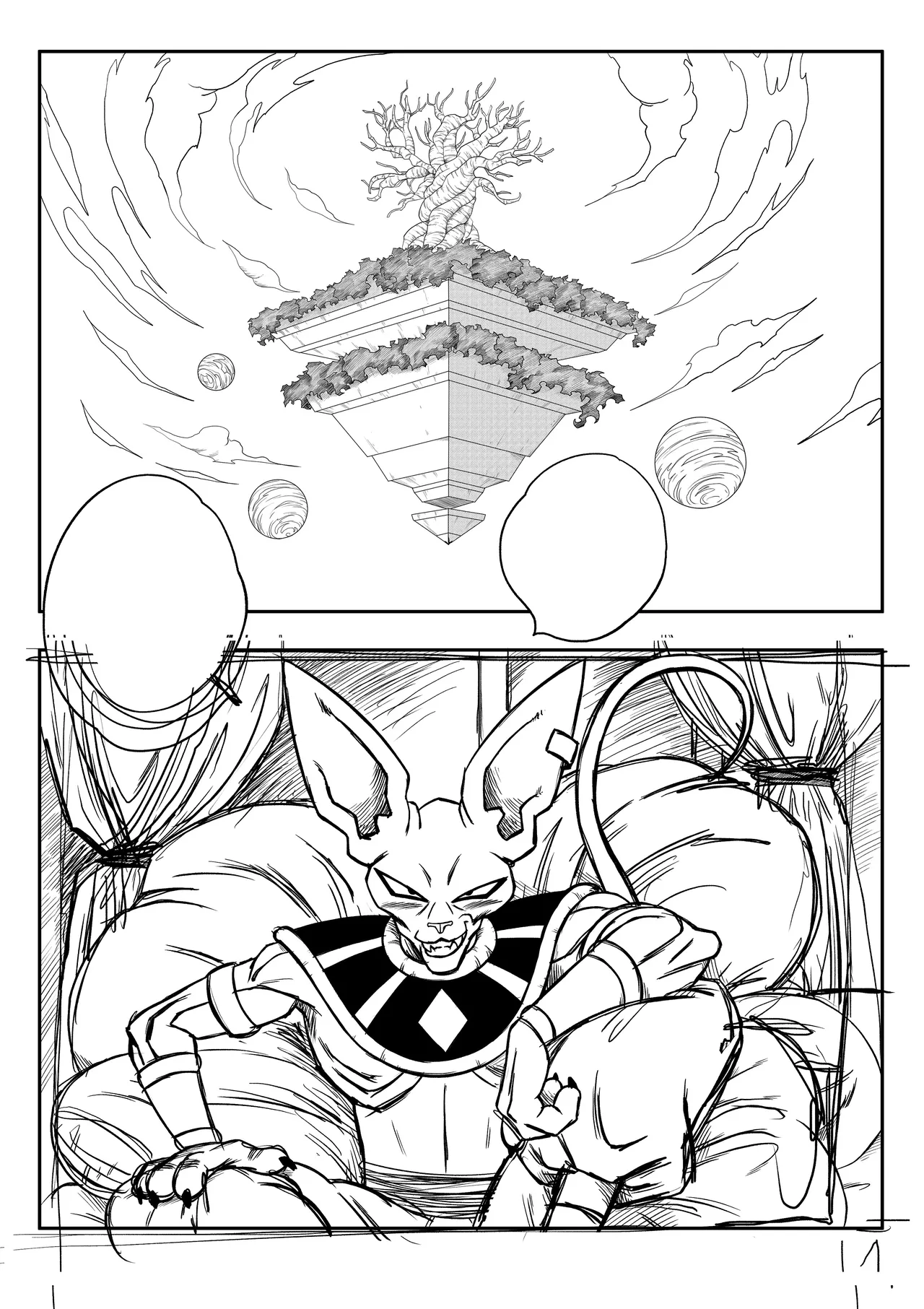 VIDEL X BEERUS ARTWORK PROCESS page 7 full