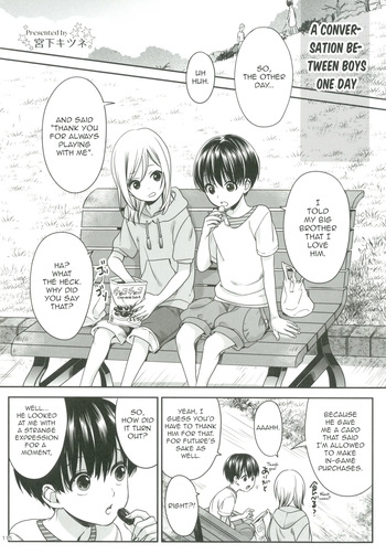- A conversation between boys one day cover